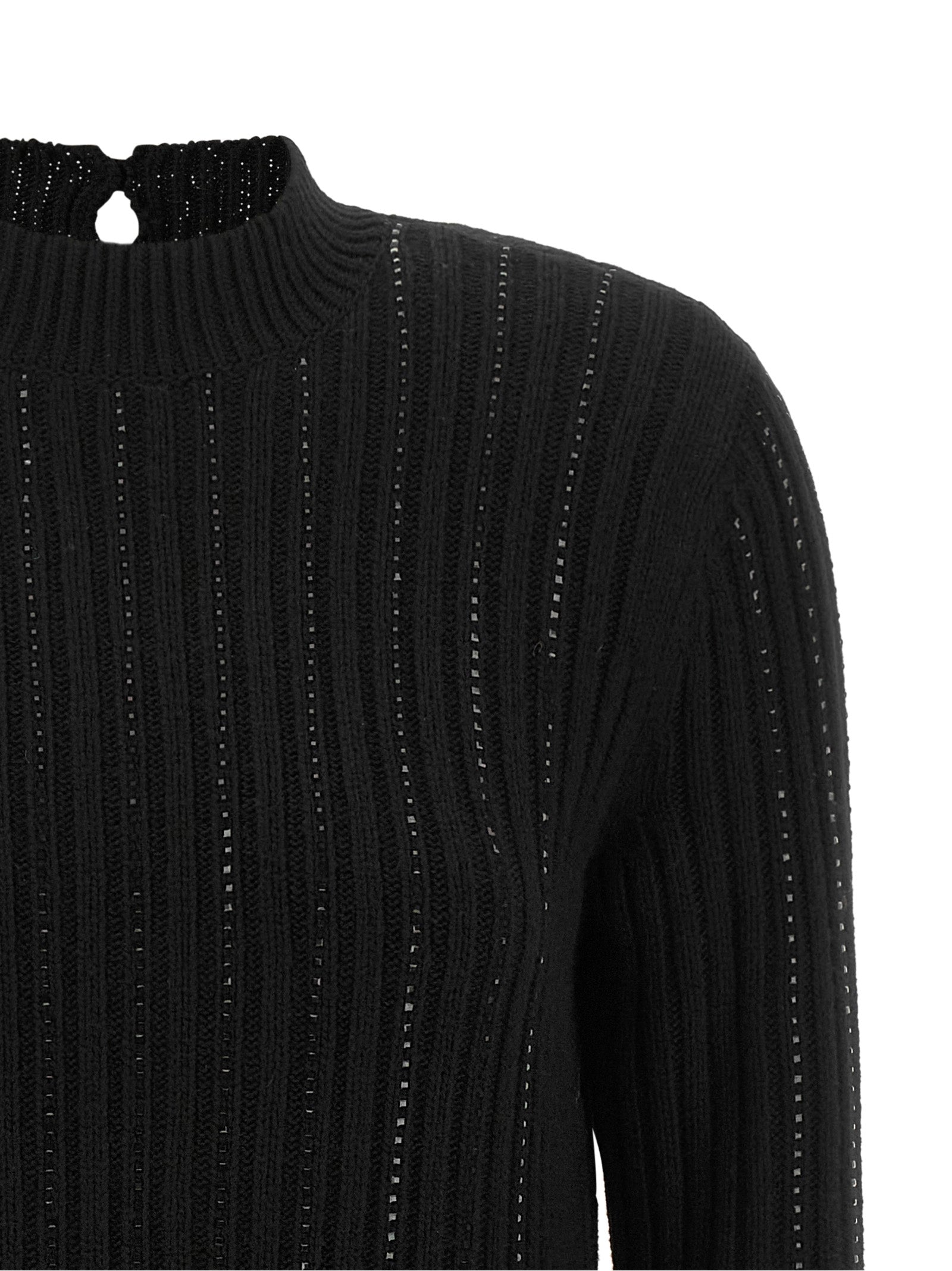 Black Viscose Short Dress
