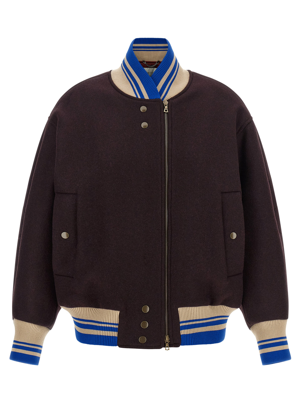 Purple Wool Bomber