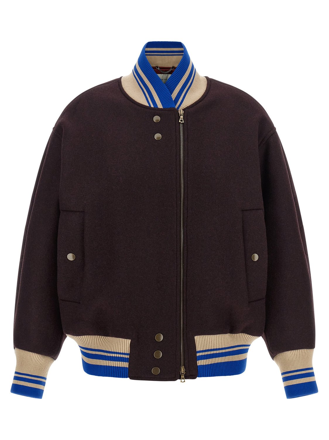 Purple Wool Bomber