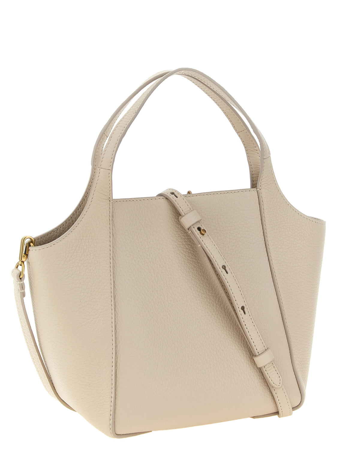 Beige Nubuc Leather Handbag
