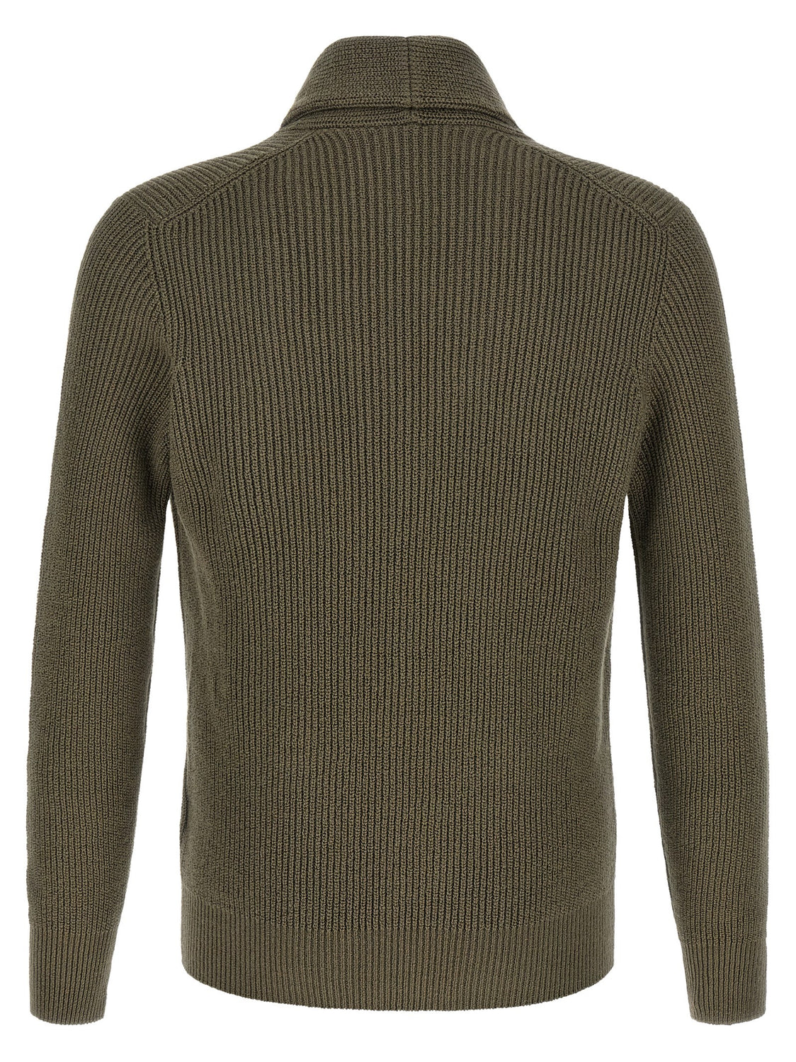 Bicolor Cotton Cardigan