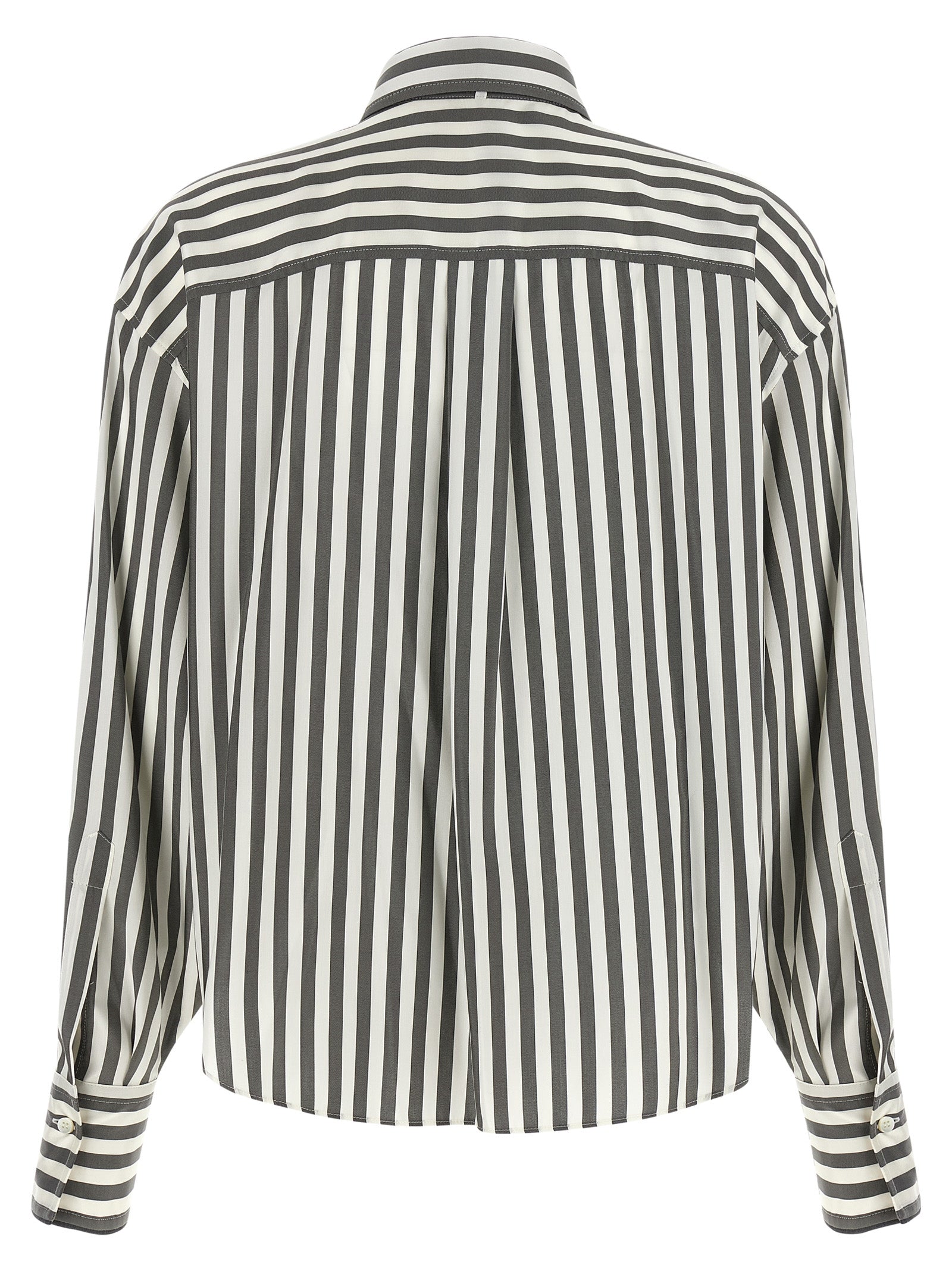 Bicolor Silk Blouse