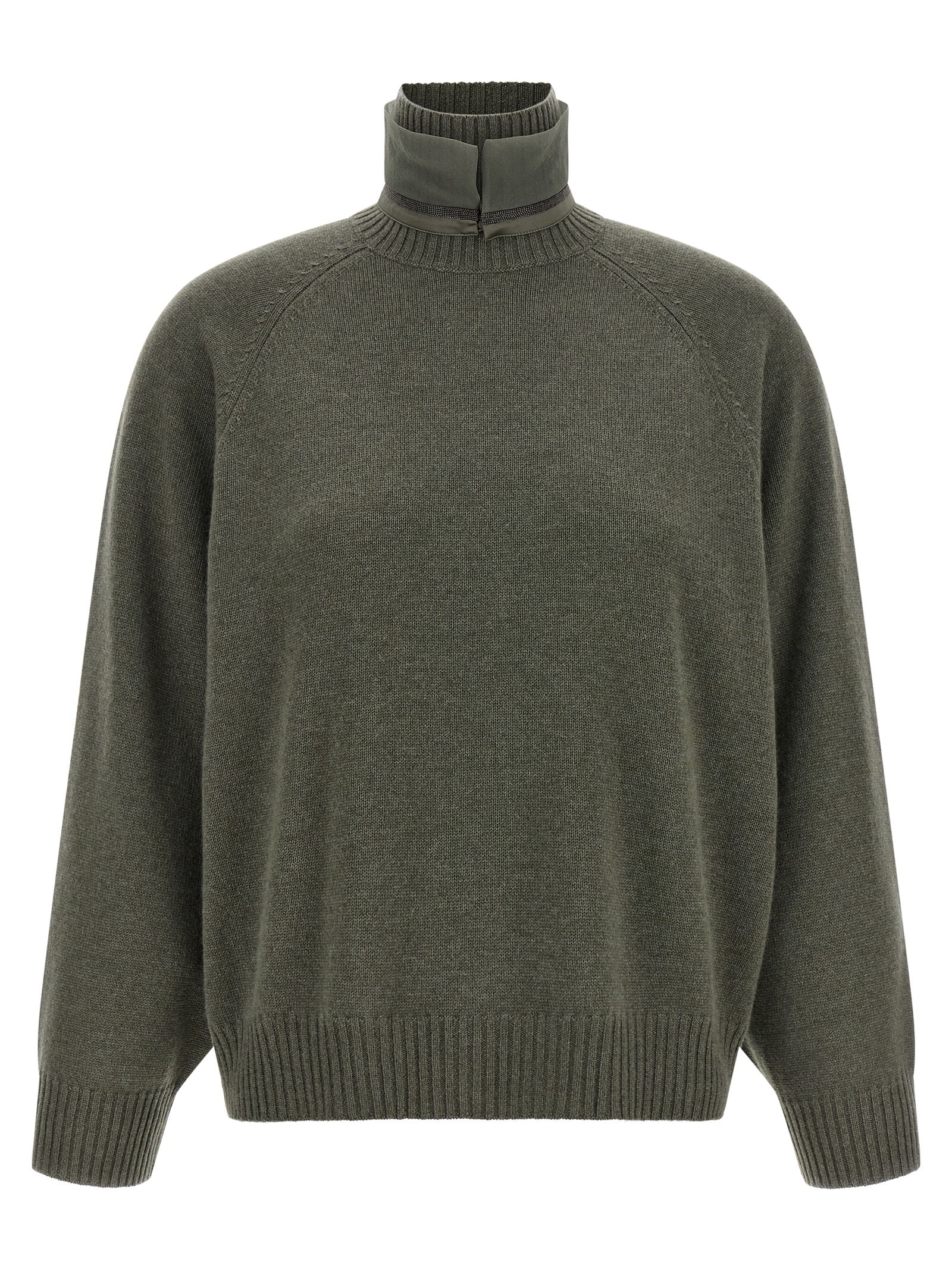Bicolor Cashmere Cardigan