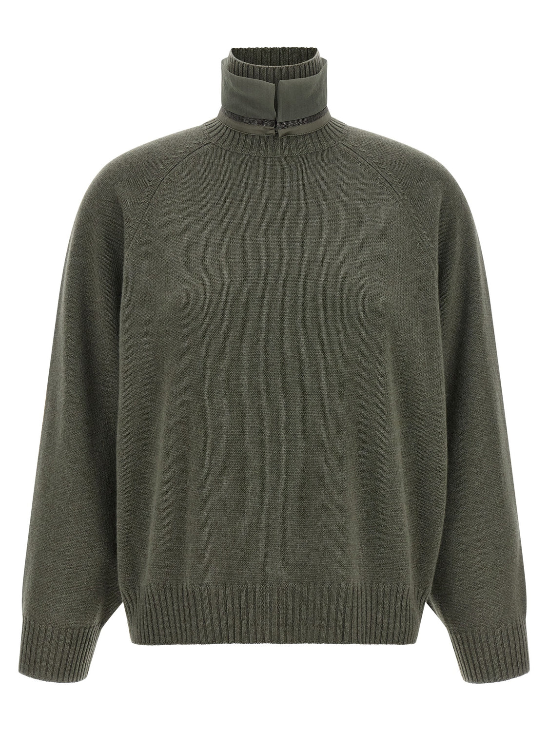 Bicolor Cashmere Cardigan