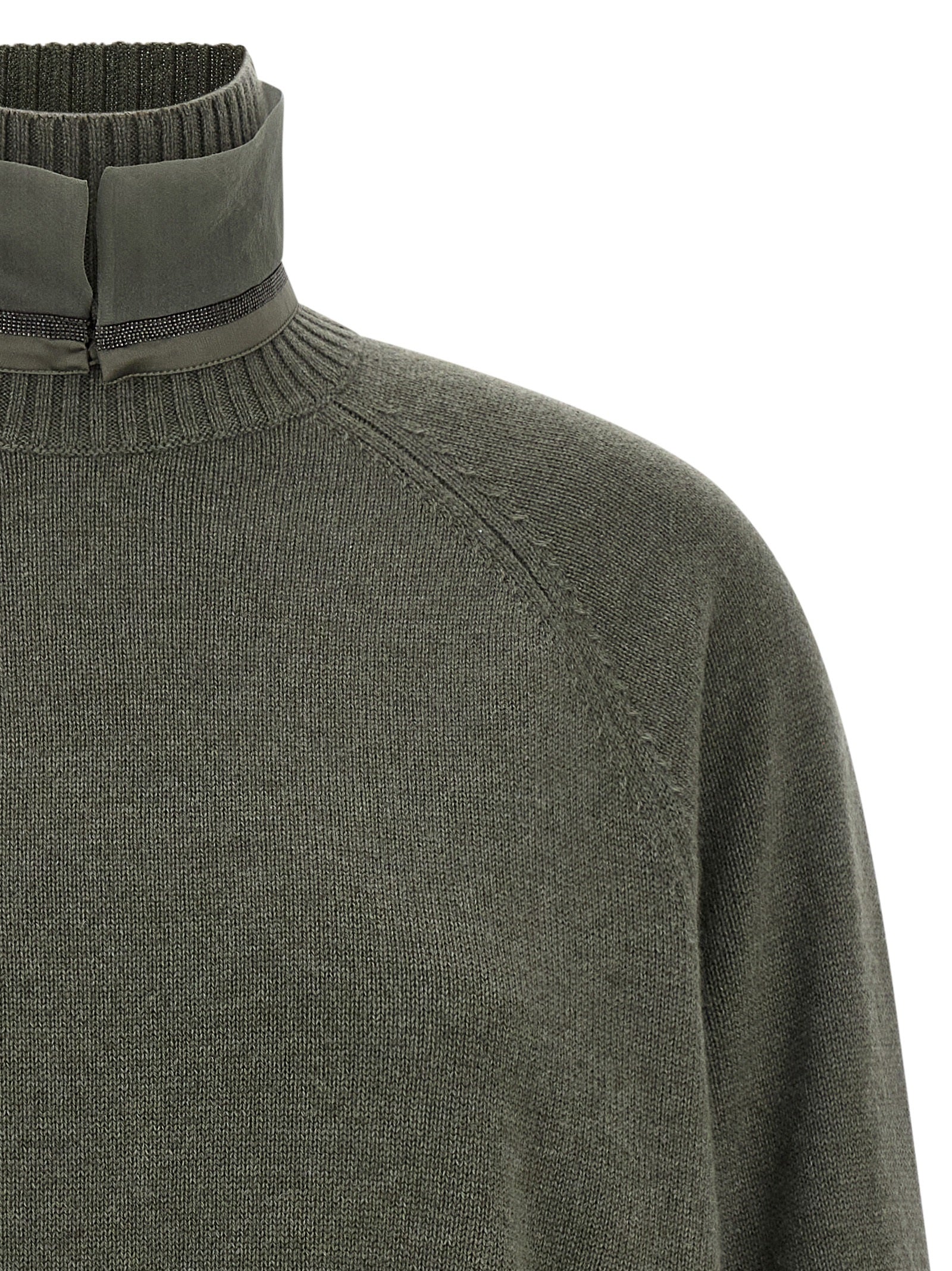Bicolor Cashmere Cardigan