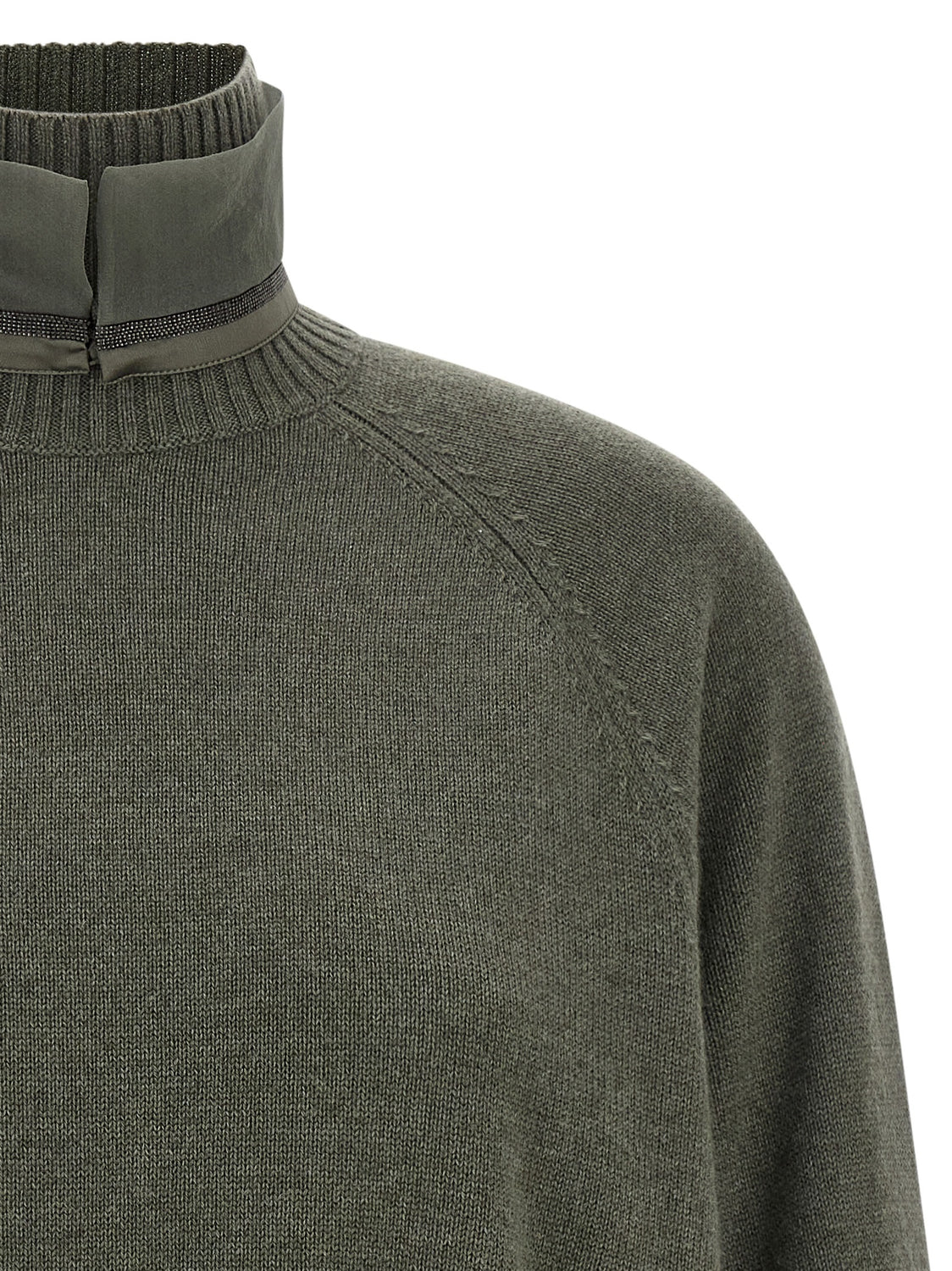 Bicolor Cashmere Cardigan