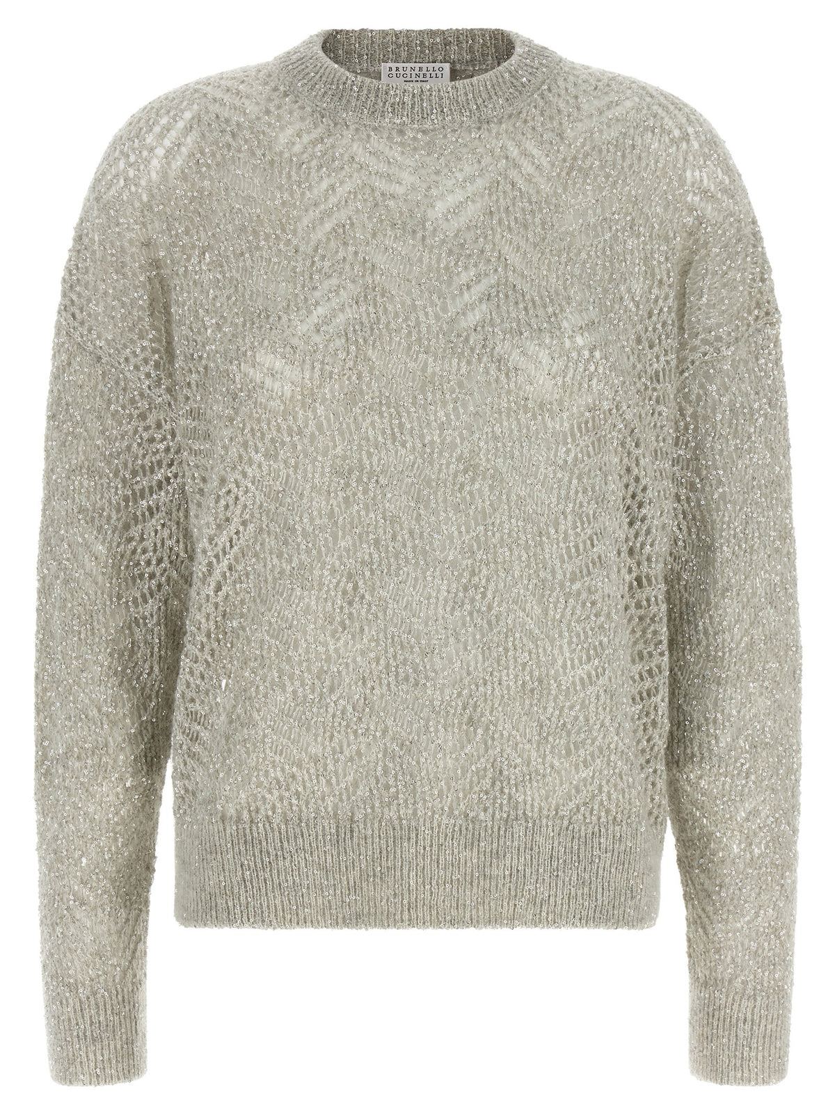 Gray Polyamide Cardigan