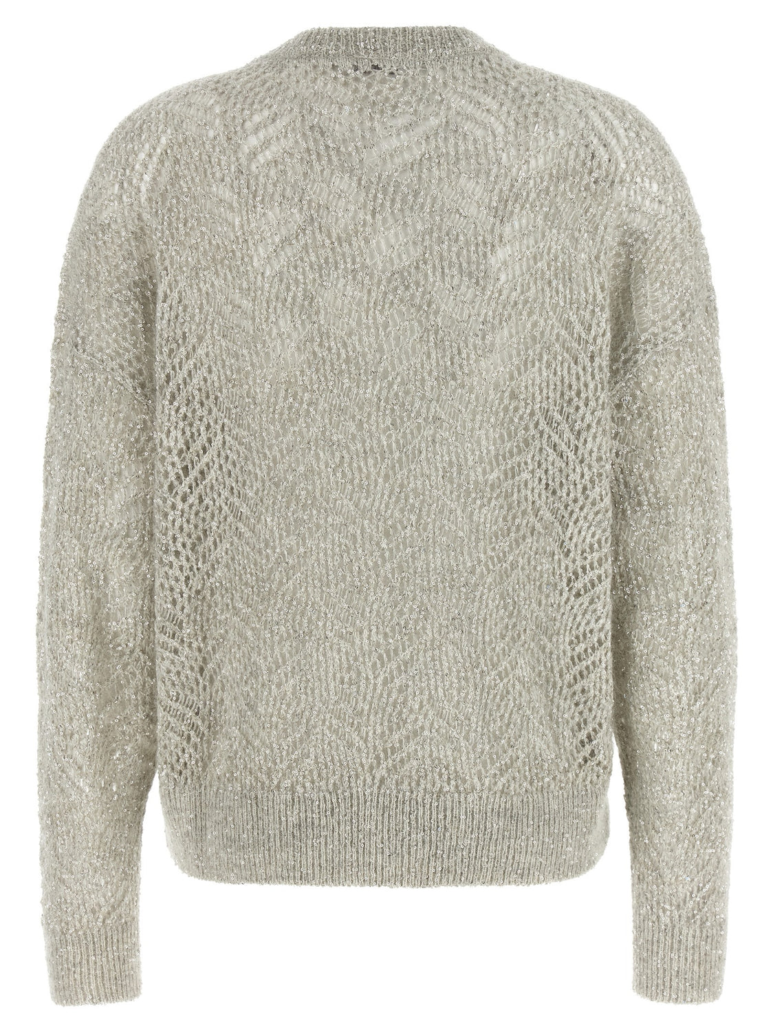 Gray Polyamide Cardigan