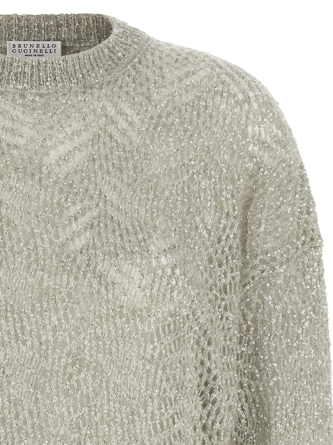 Gray Polyamide Cardigan