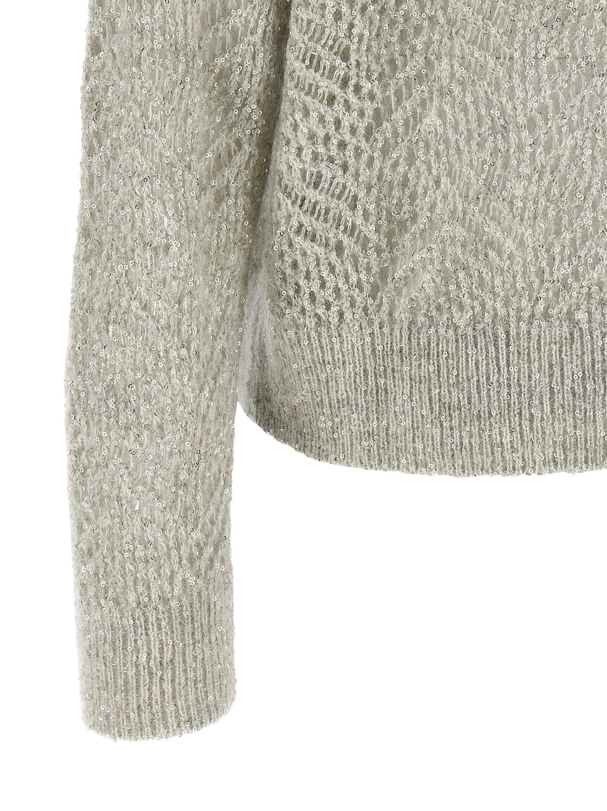 Gray Polyamide Cardigan