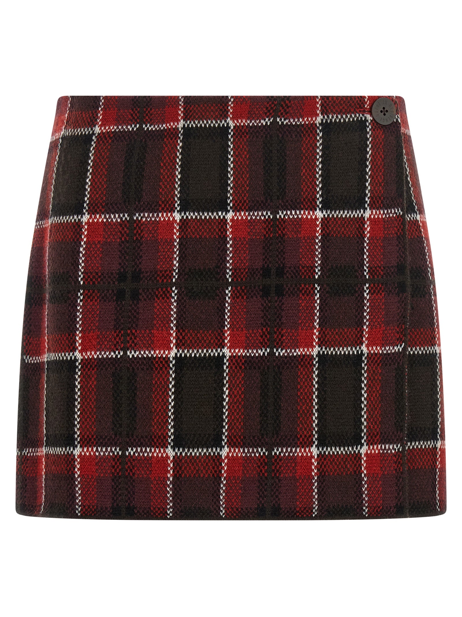 Red Wool Long Skirt