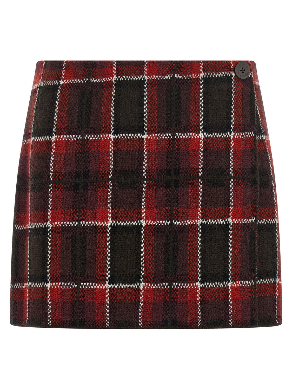 Red Wool Long Skirt