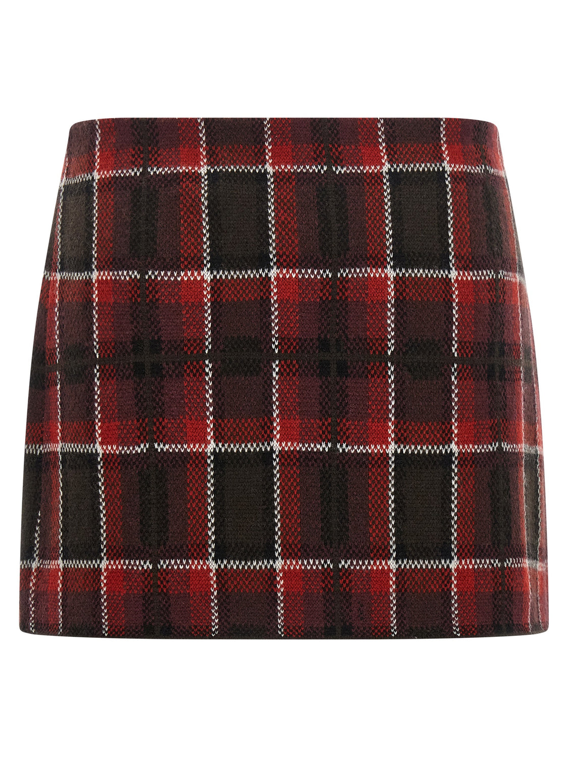 Red Wool Long Skirt