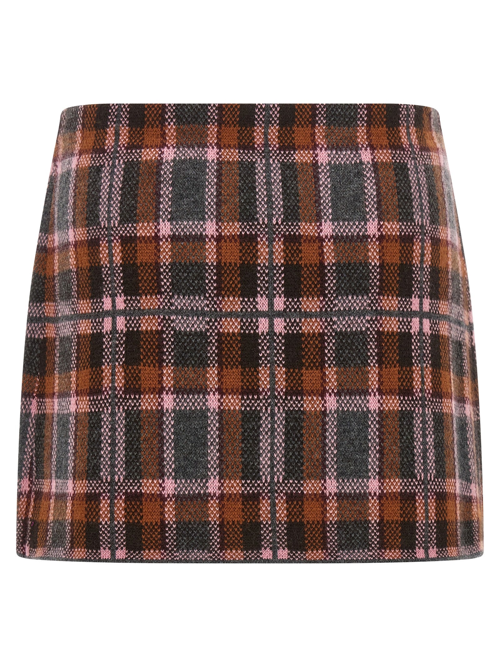 Brown Wool Long Skirt