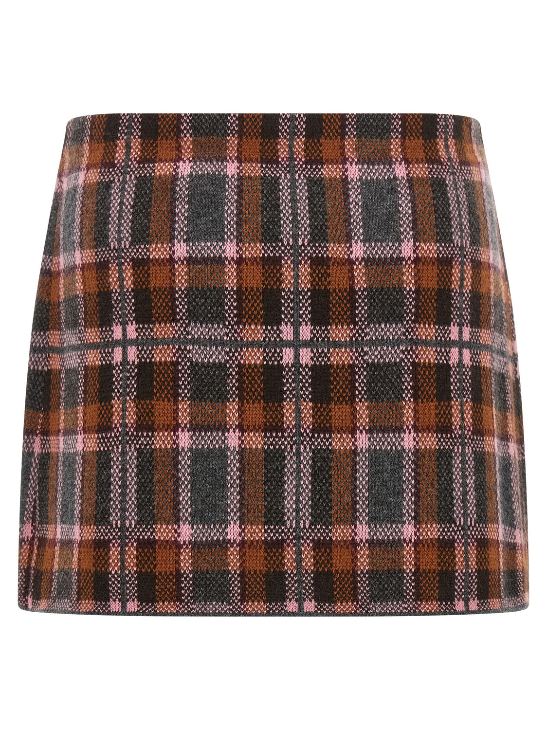 Brown Wool Long Skirt