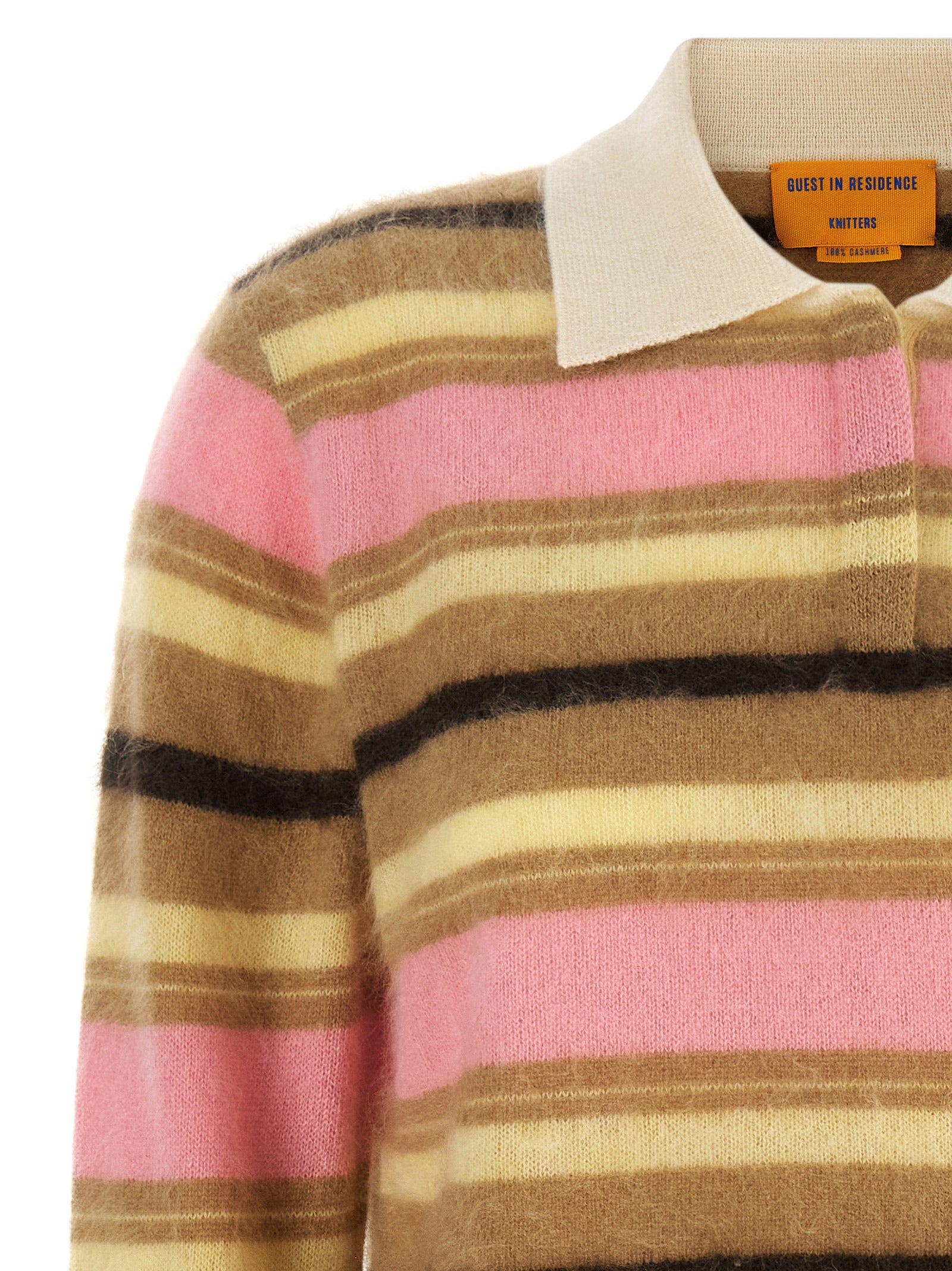 Multicolor Cashmere Polo Shirt