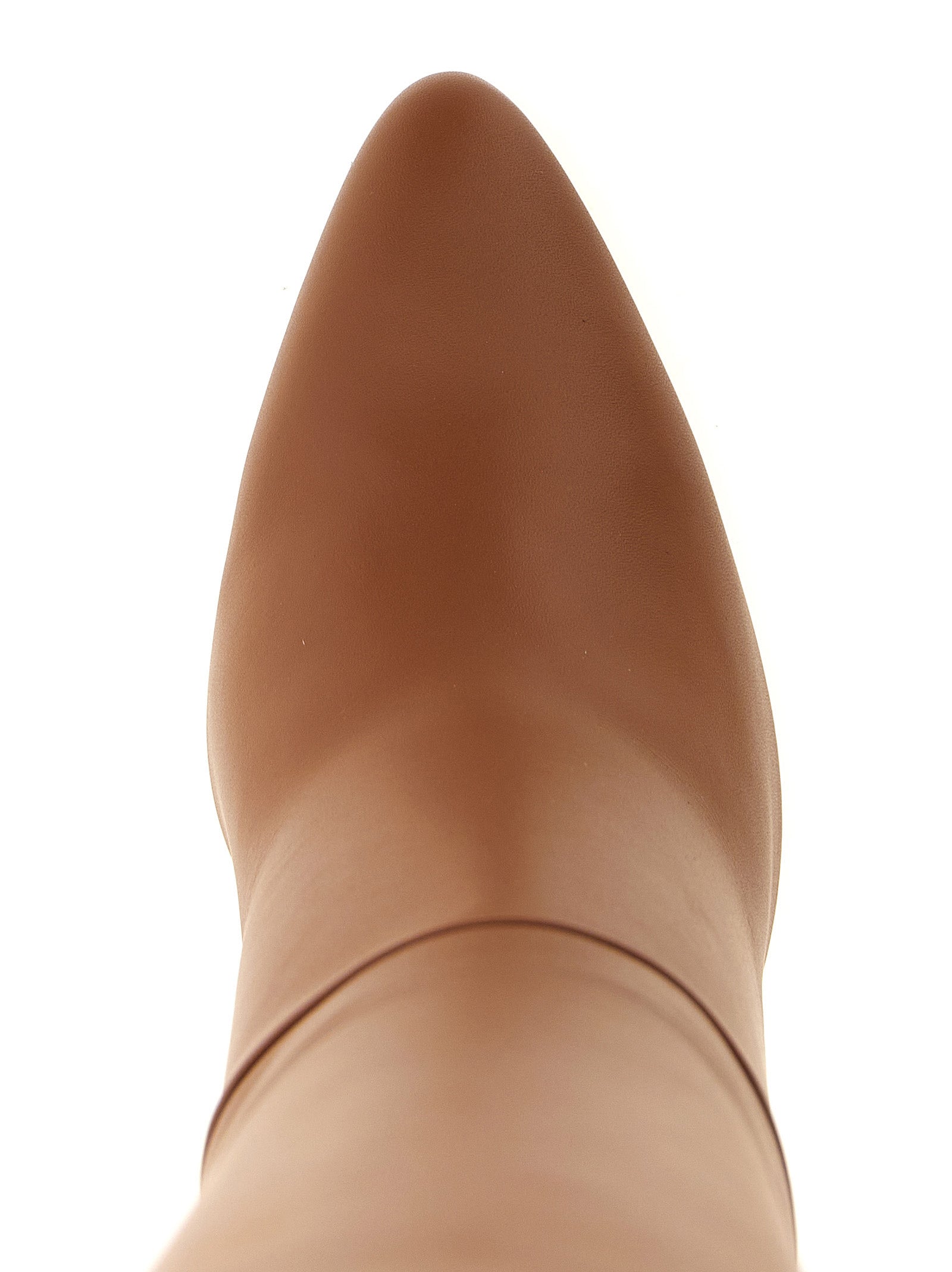 Brown Calfskin Over The Knee