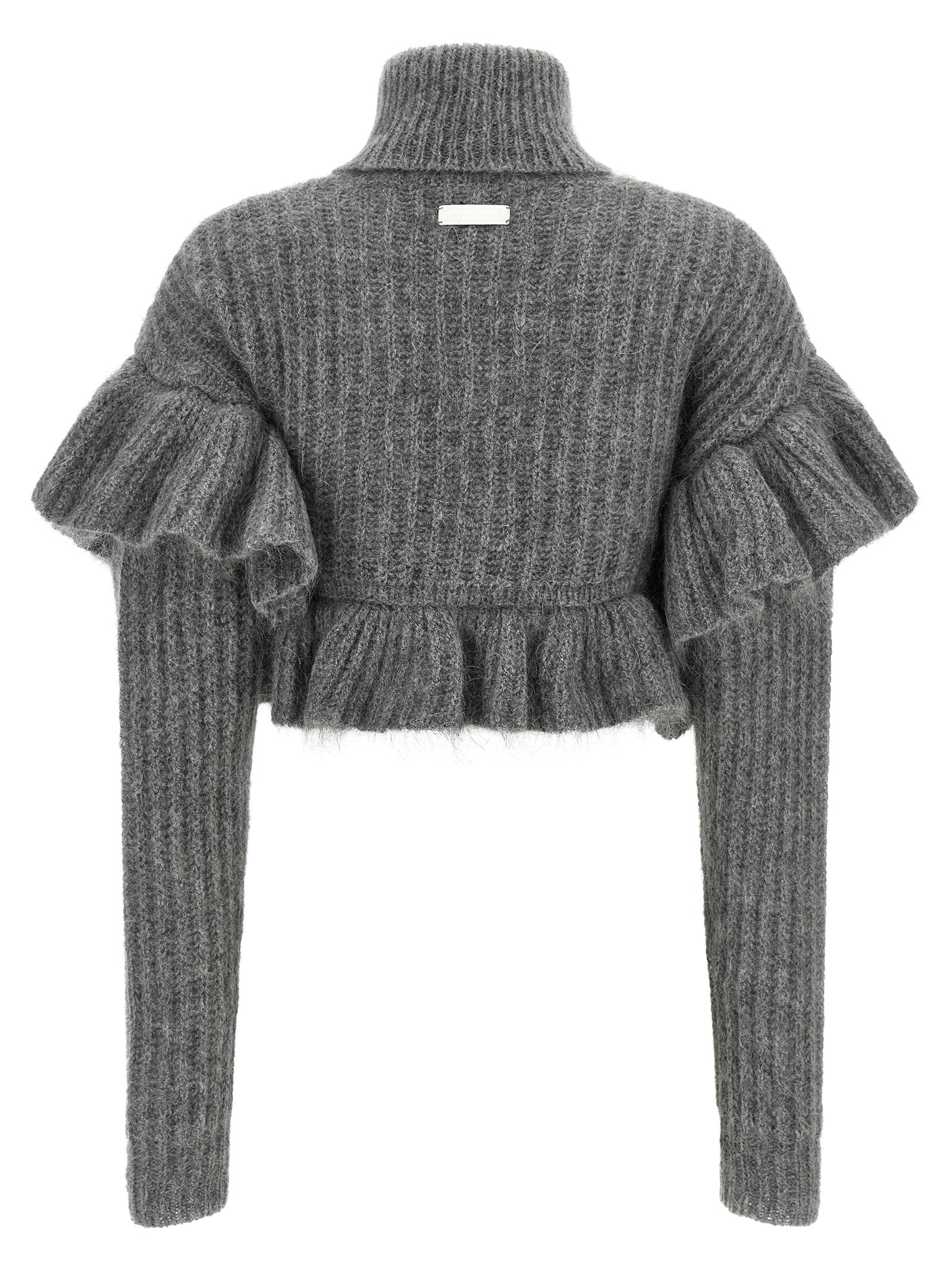 Gray Mohair Cardigan