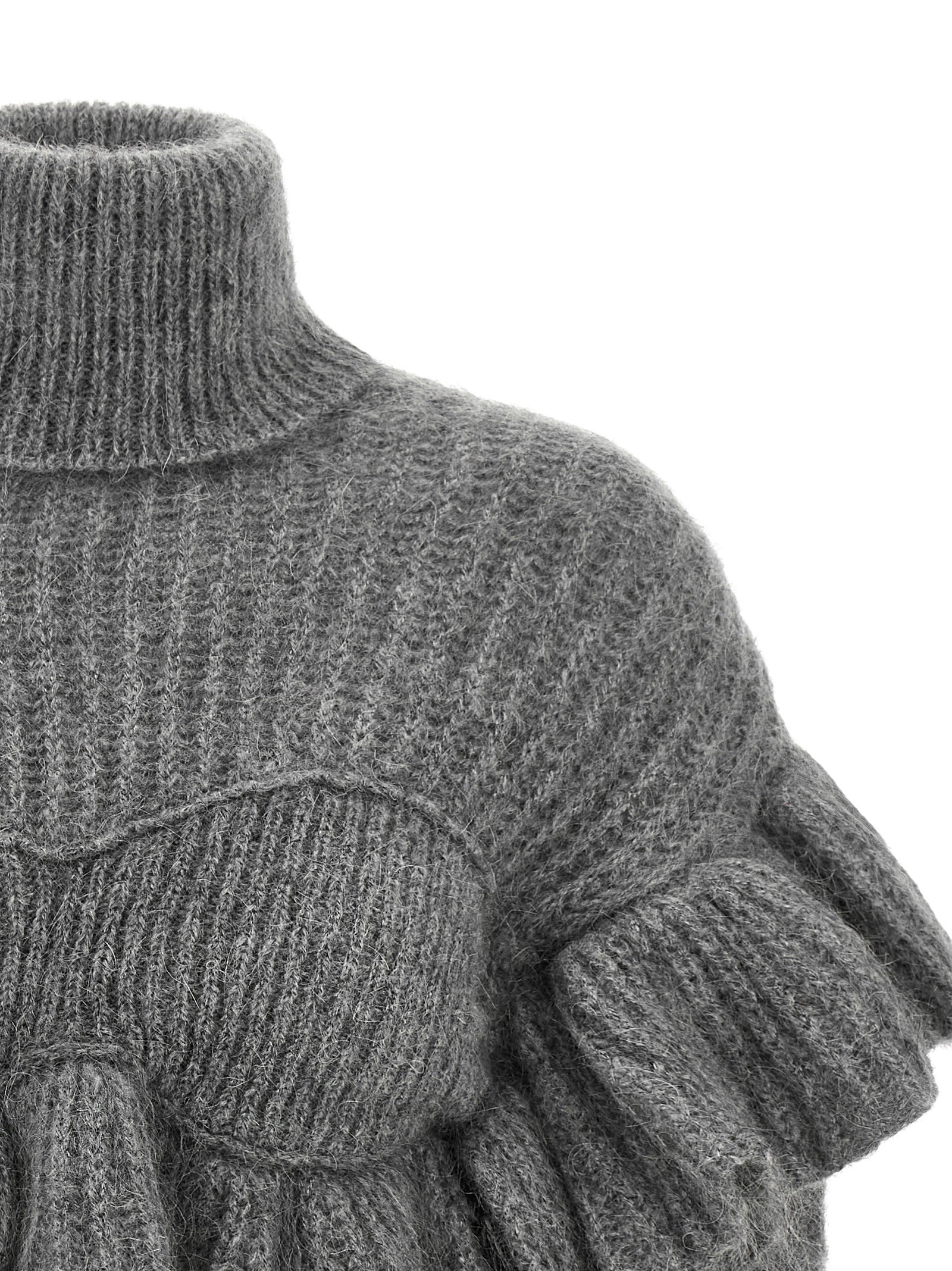 Gray Mohair Cardigan