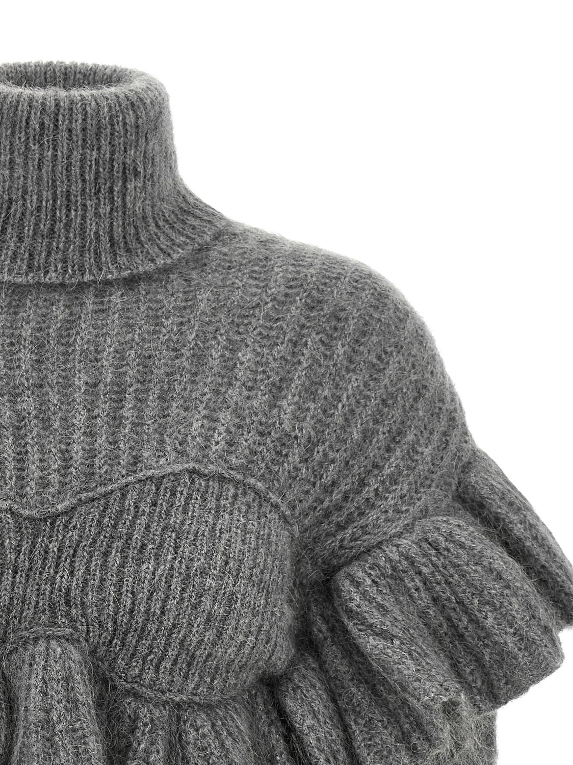 Gray Mohair Cardigan