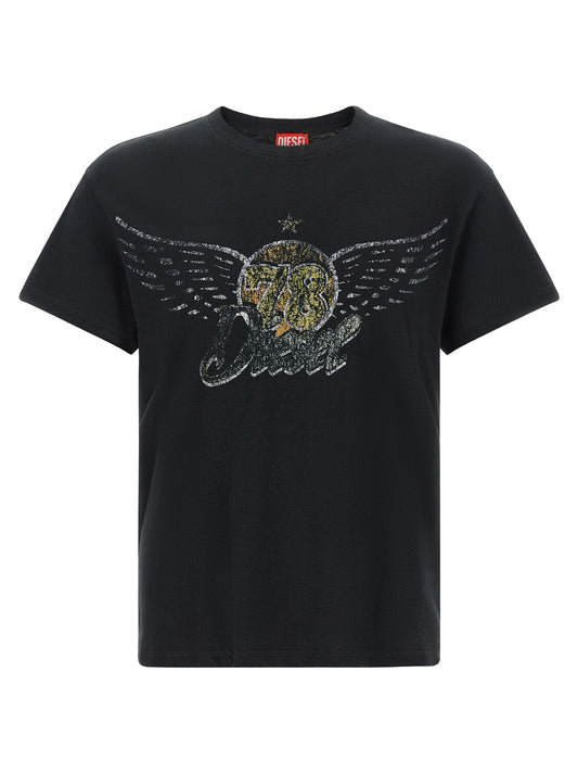 Black Cotton T-Shirt