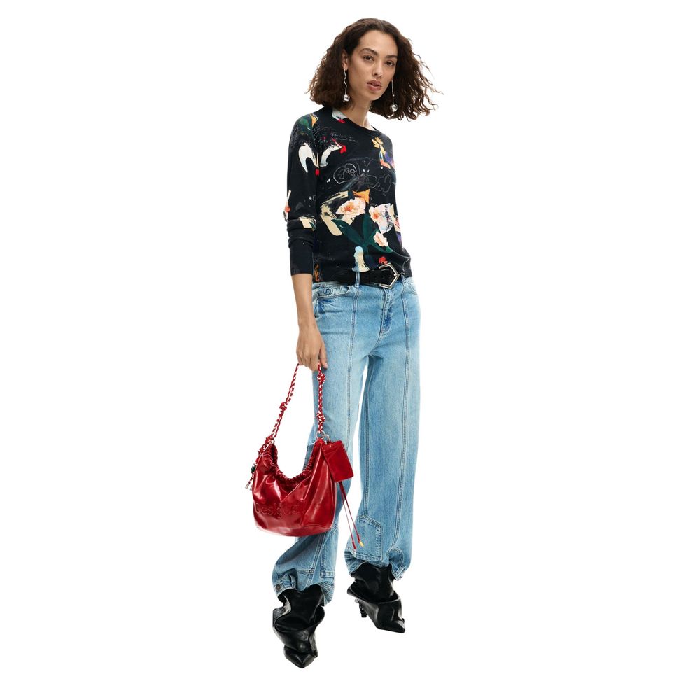 Red Polyester Handbag