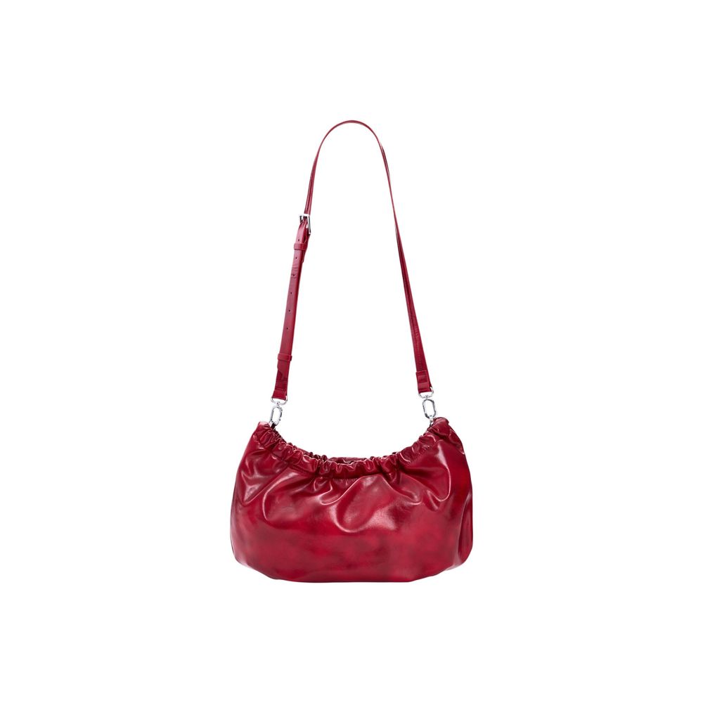 Red Polyester Handbag