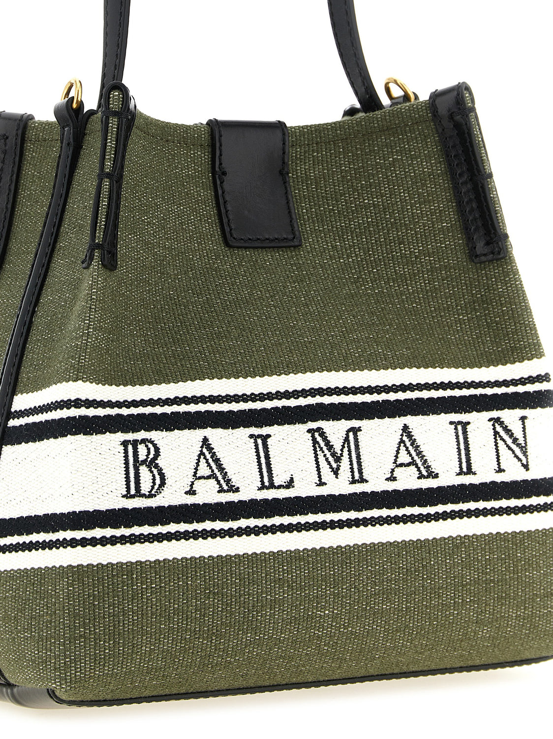 Bicolor Cotton Handbag