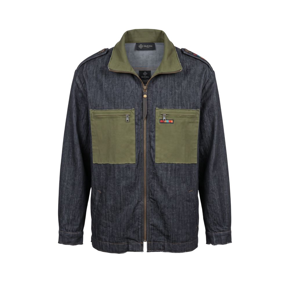 Grey Cotton Men Jacket