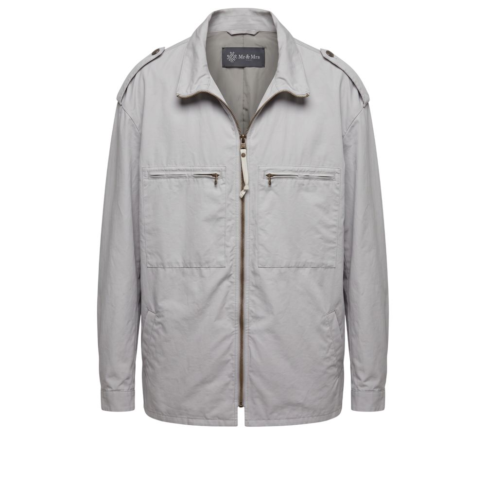 Green Polyurethane Men Jacket