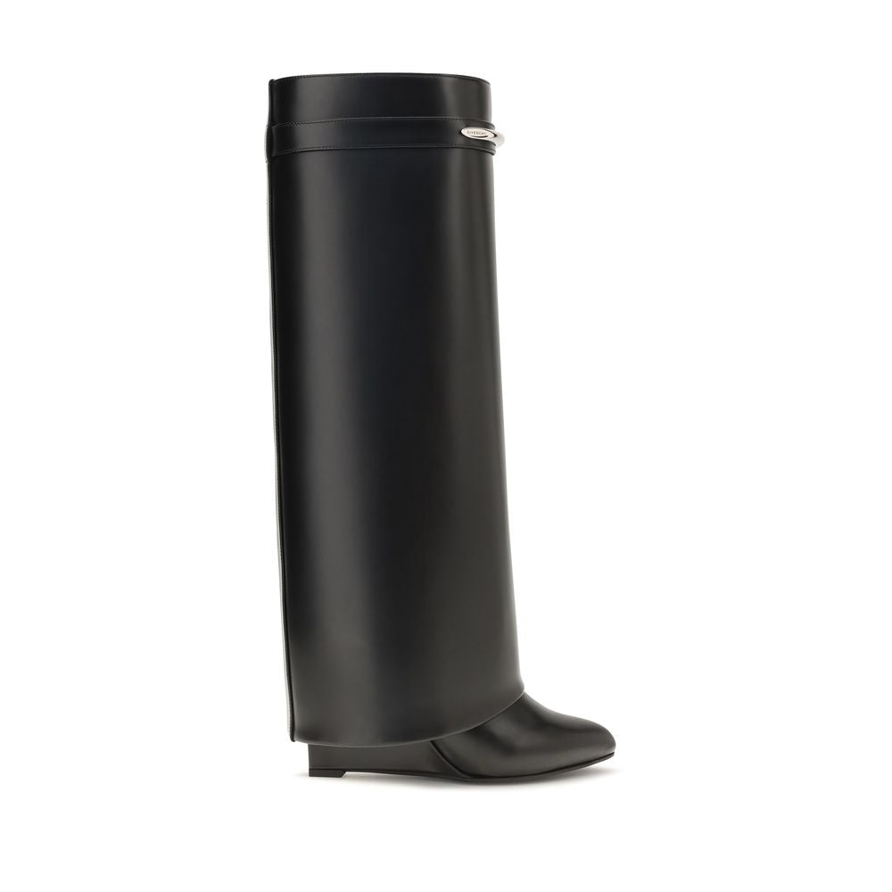 Black Calf Leather Bos Taurus Ankle Boots