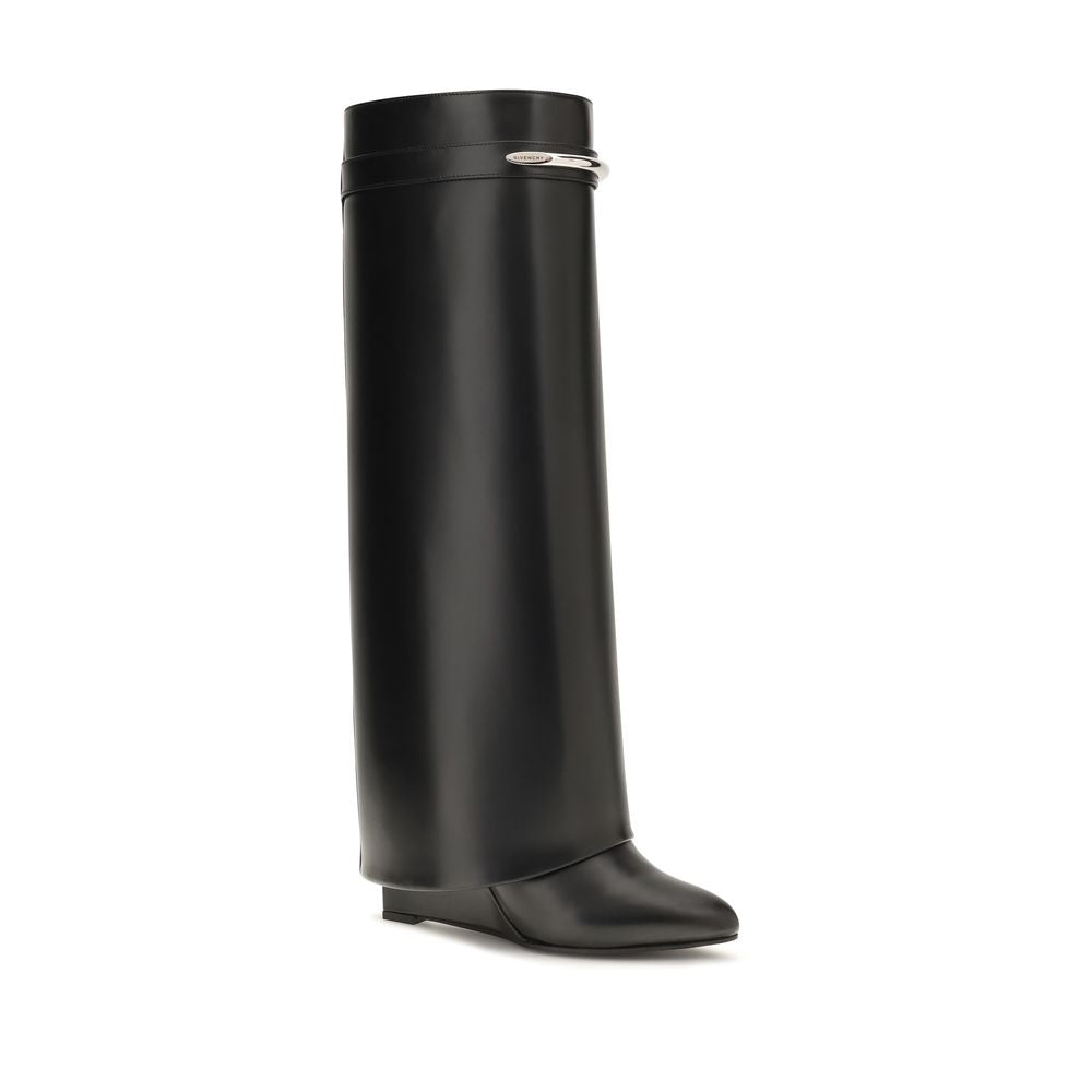 Black Calf Leather Bos Taurus Ankle Boots