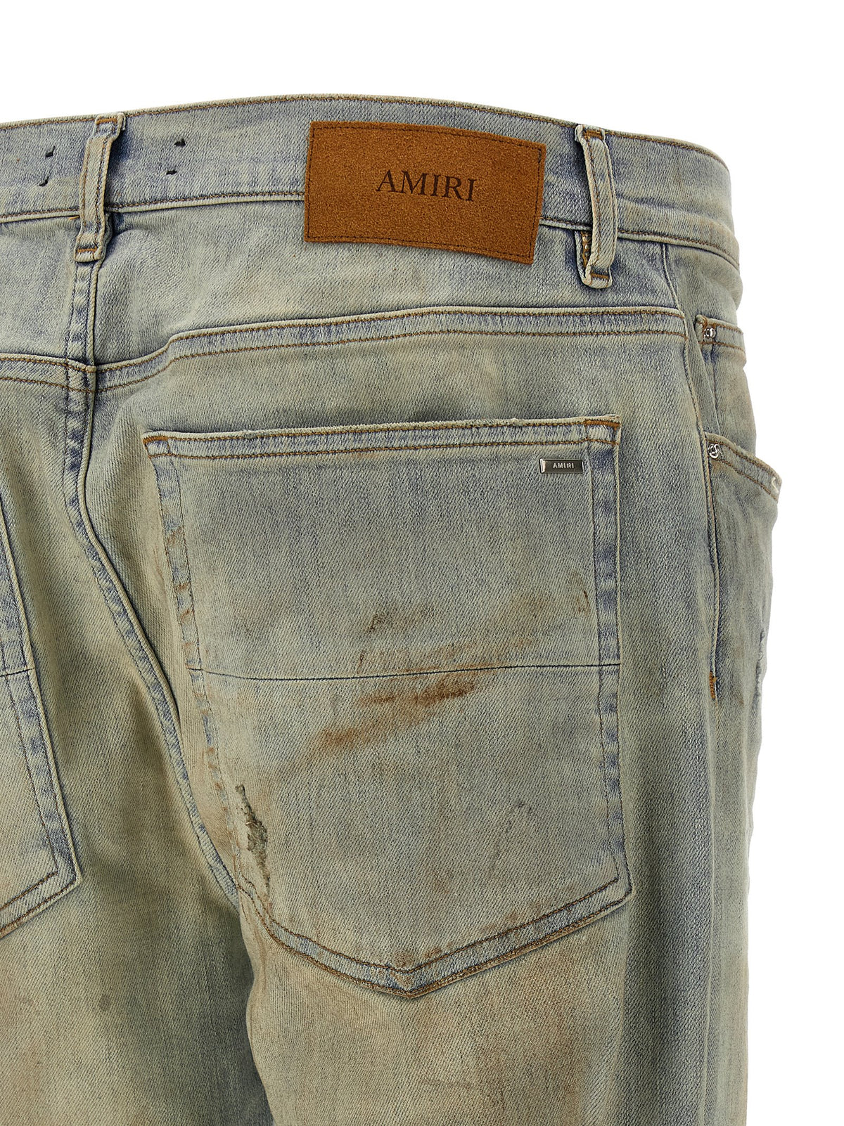 Beige Cotton Jeans Denim