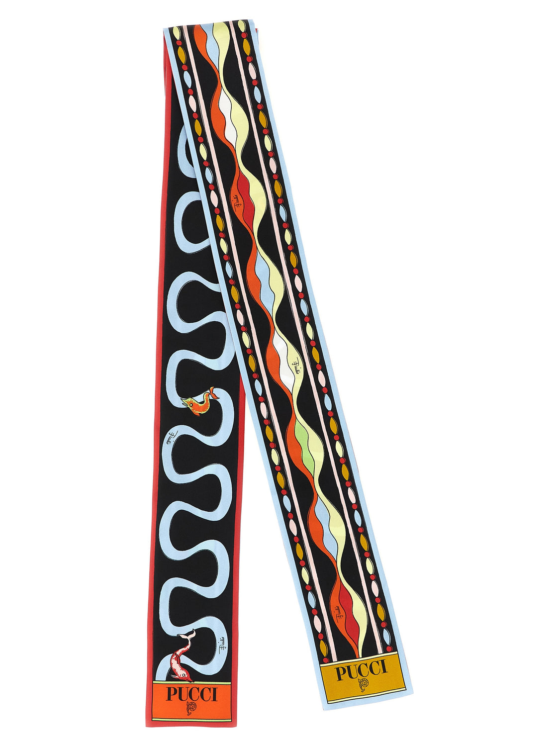 Multicolor Silk Foulard