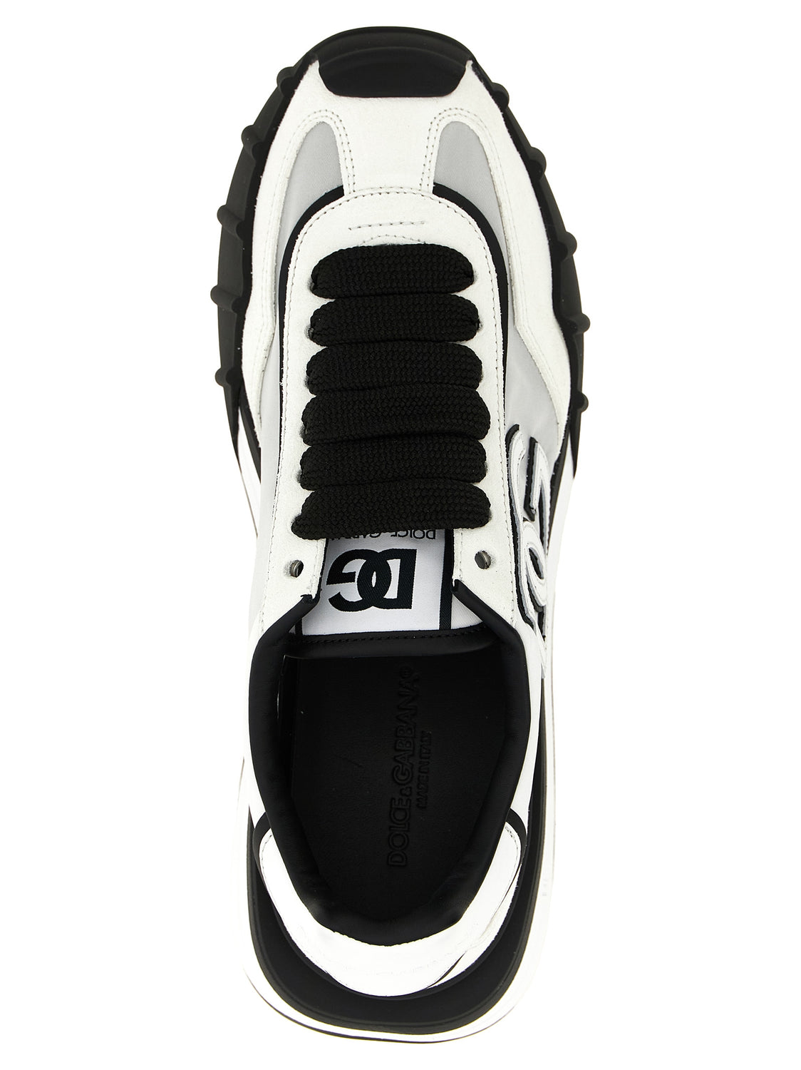Bicolor Polyamide Athletic Sneakers