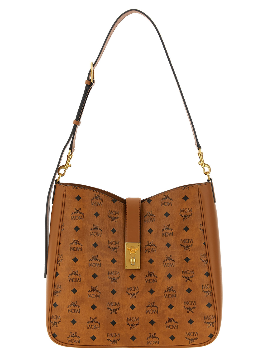 Brown Polyethylene Shoulder Bag