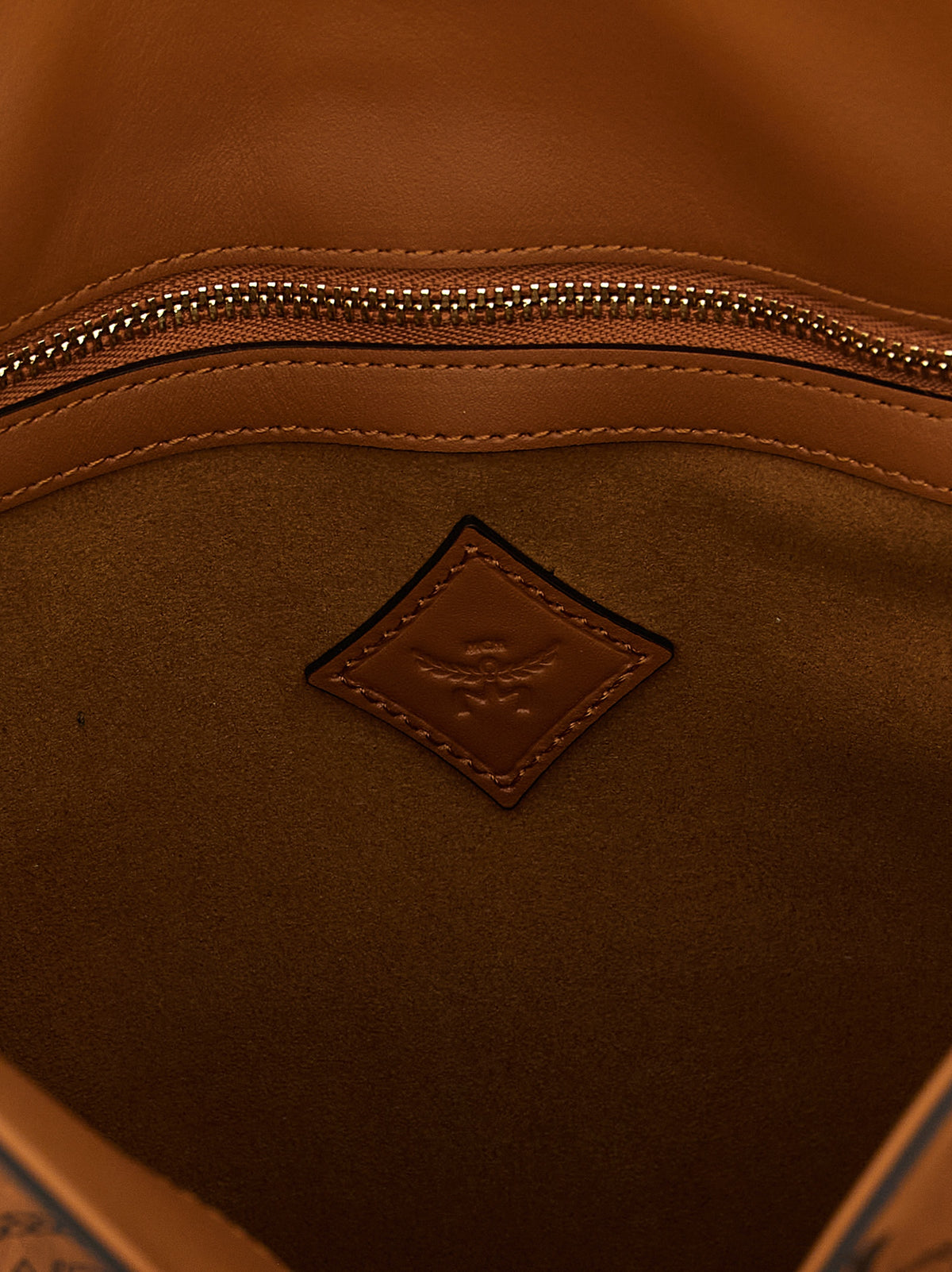 Brown Polyethylene Shoulder Bag