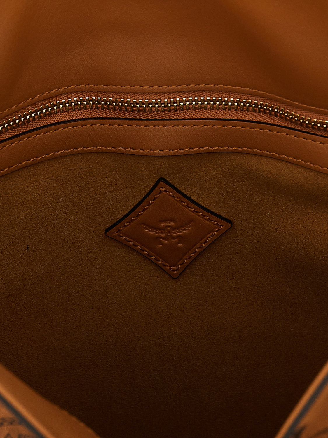 Brown Polyethylene Shoulder Bag