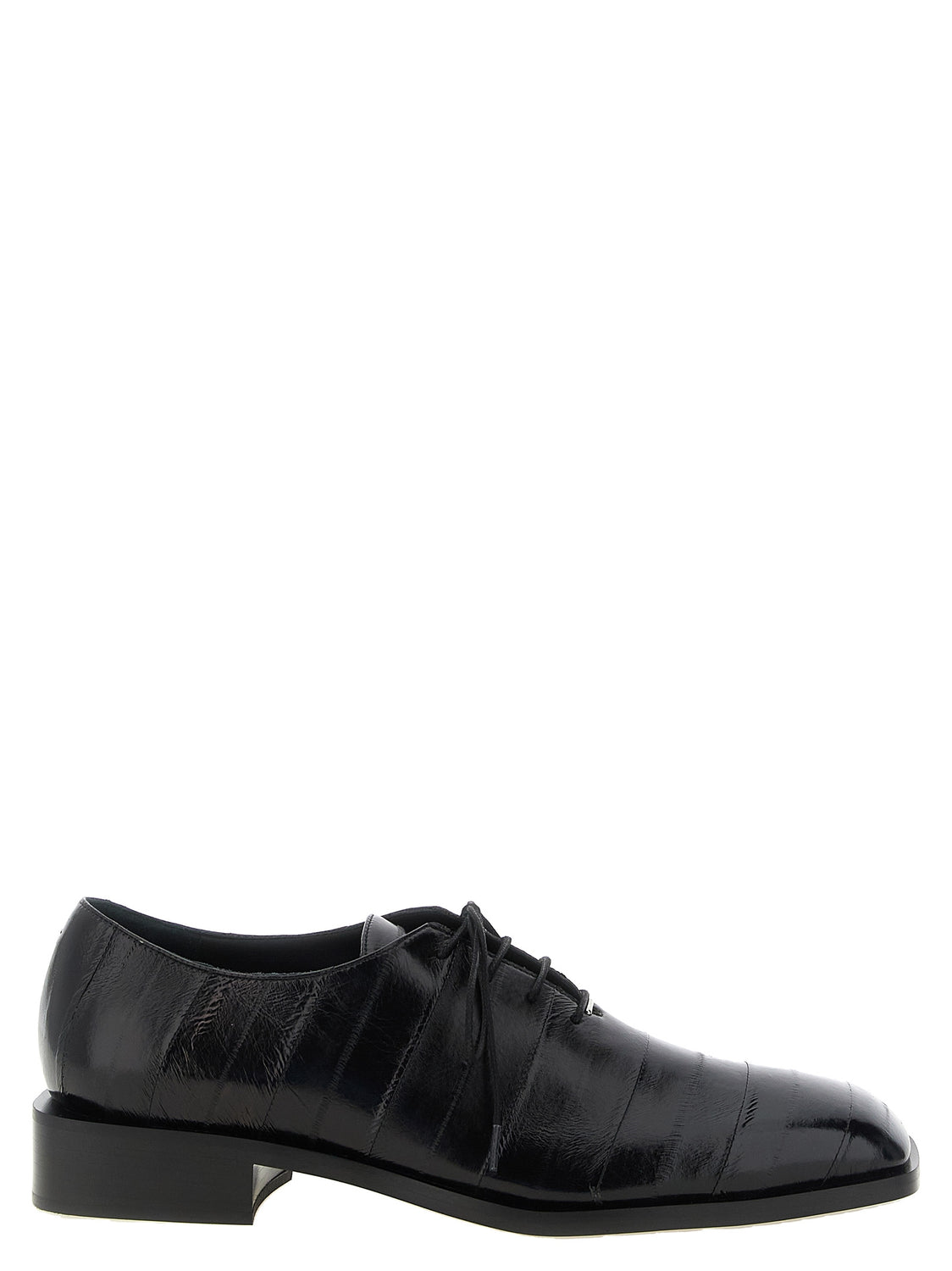 Black Leather Oxfords And Derbies