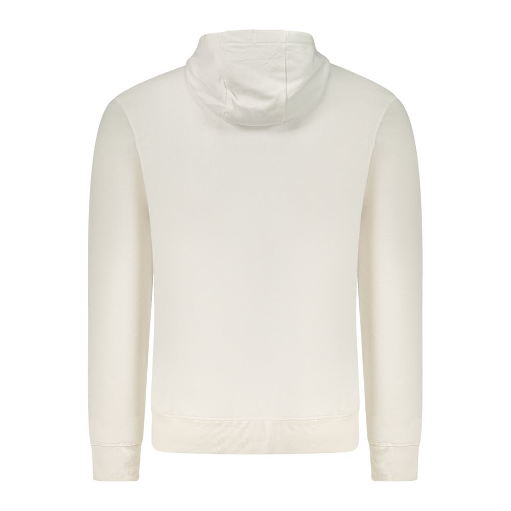 White Cotton Men's Hoodie