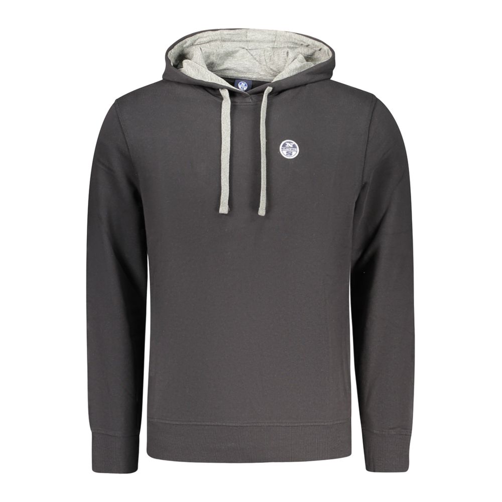 Black Cotton Men's Sweatshirt