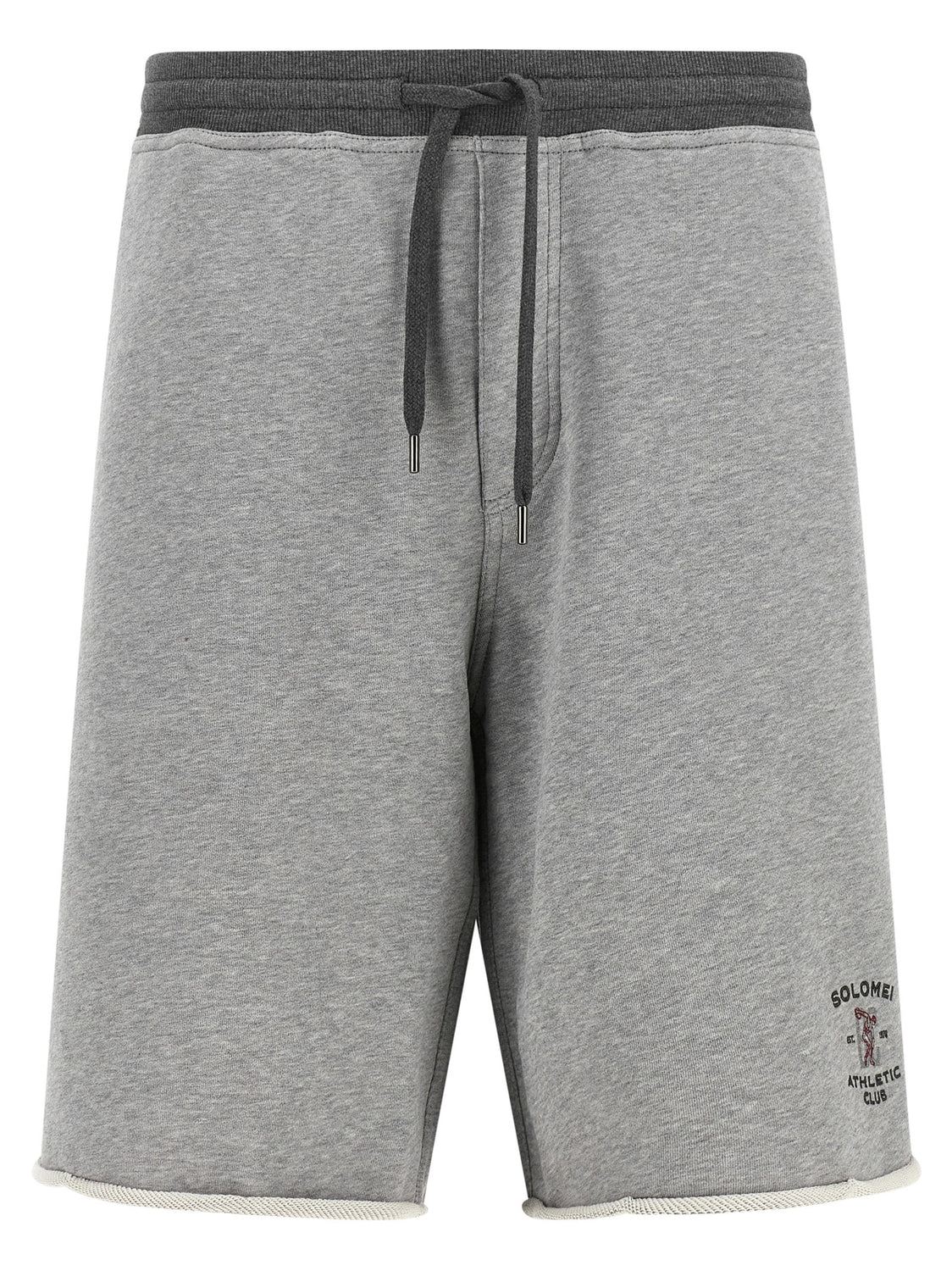 Gray Cotton Bermuda Shorts
