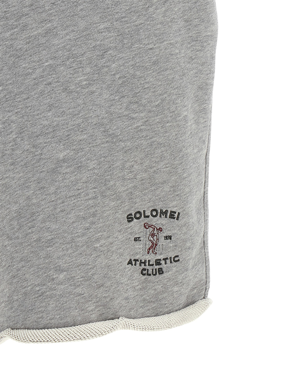 Gray Cotton Bermuda Shorts