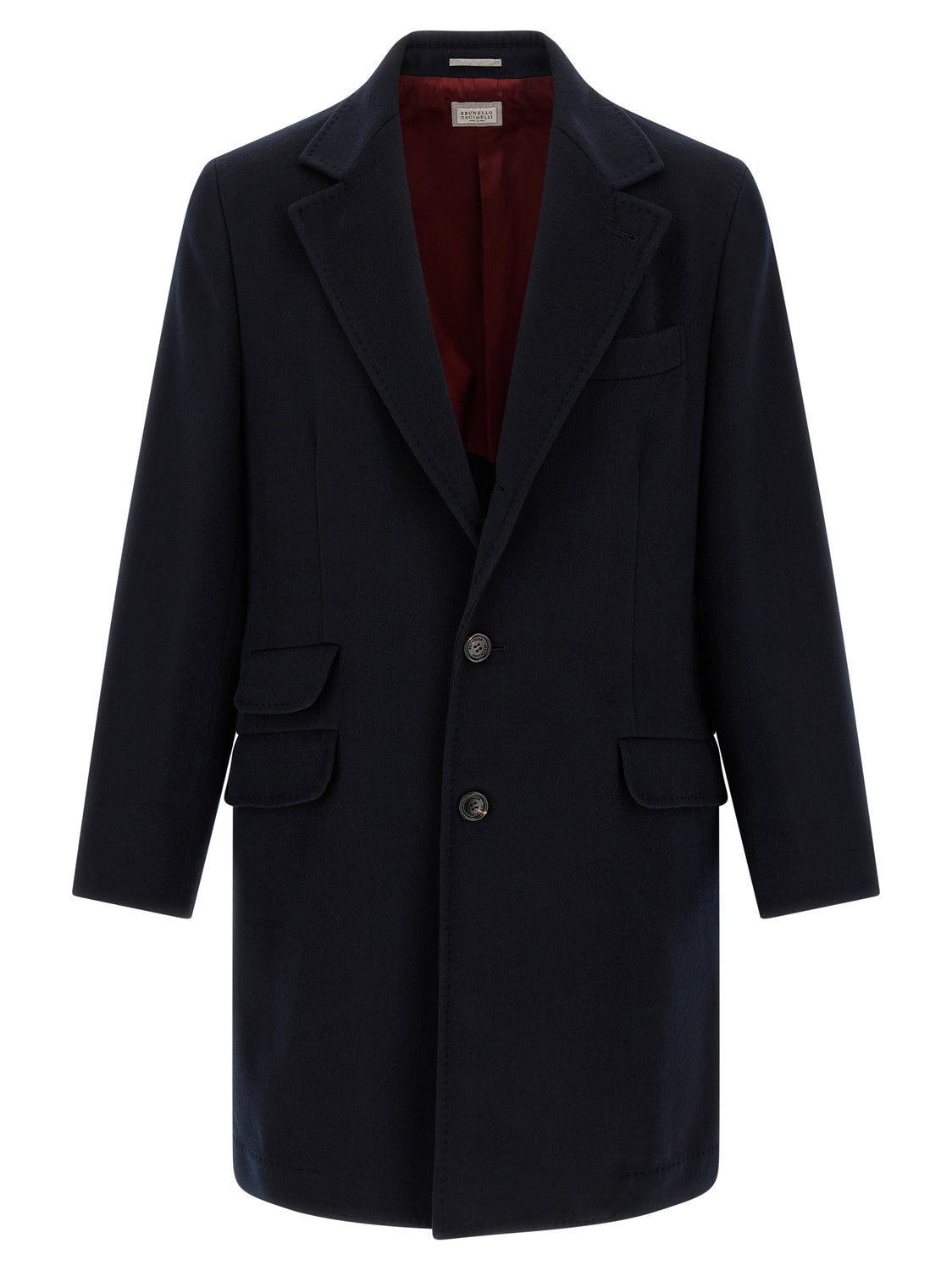Blue Virgin Wool Coat