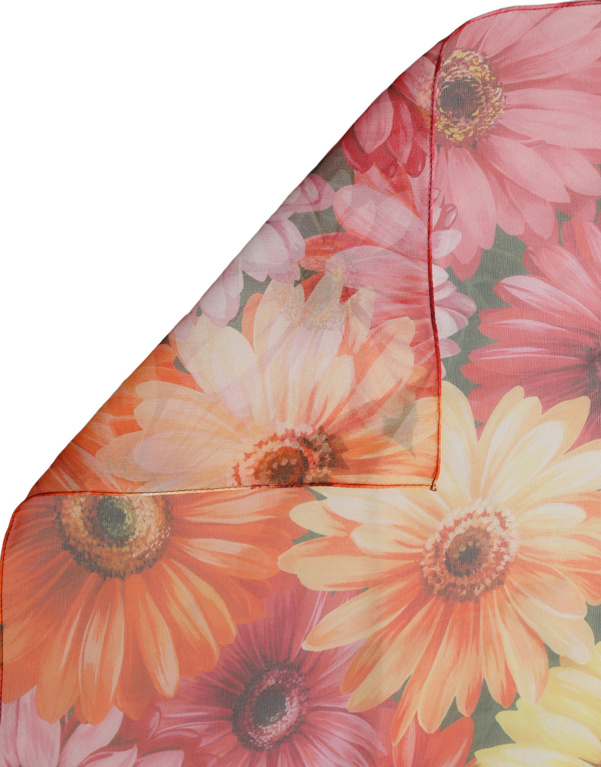 Multicolor Floral Silk Shawl Stole Scarf