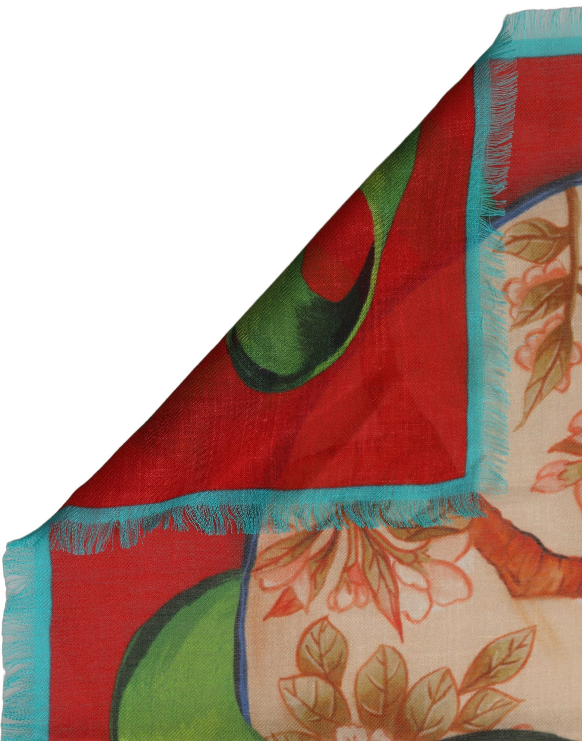 Multicolor Marco Polo Motifs Shawl Scarf