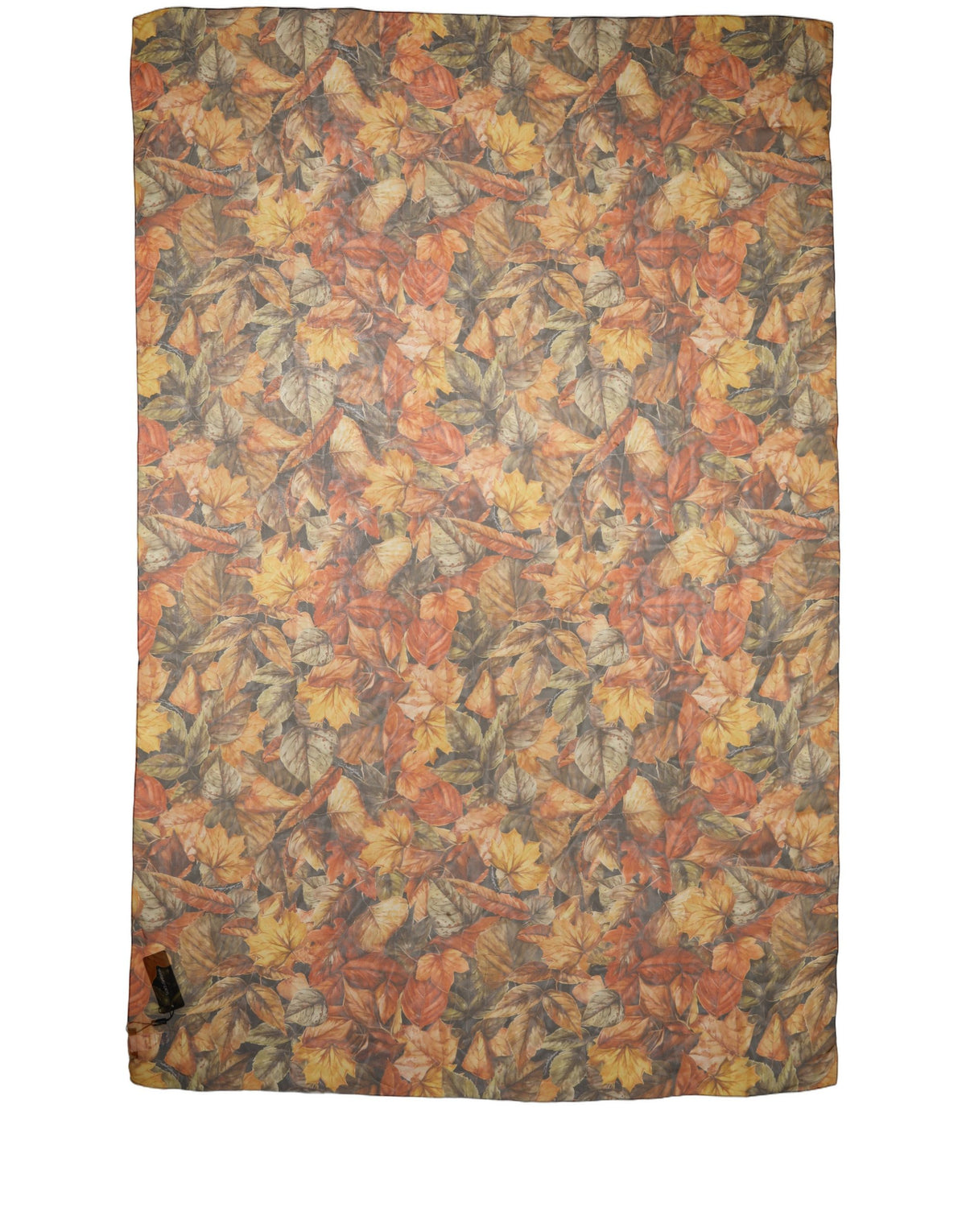 Multicolor Leaf Print Silk Shawl Stole Scarf