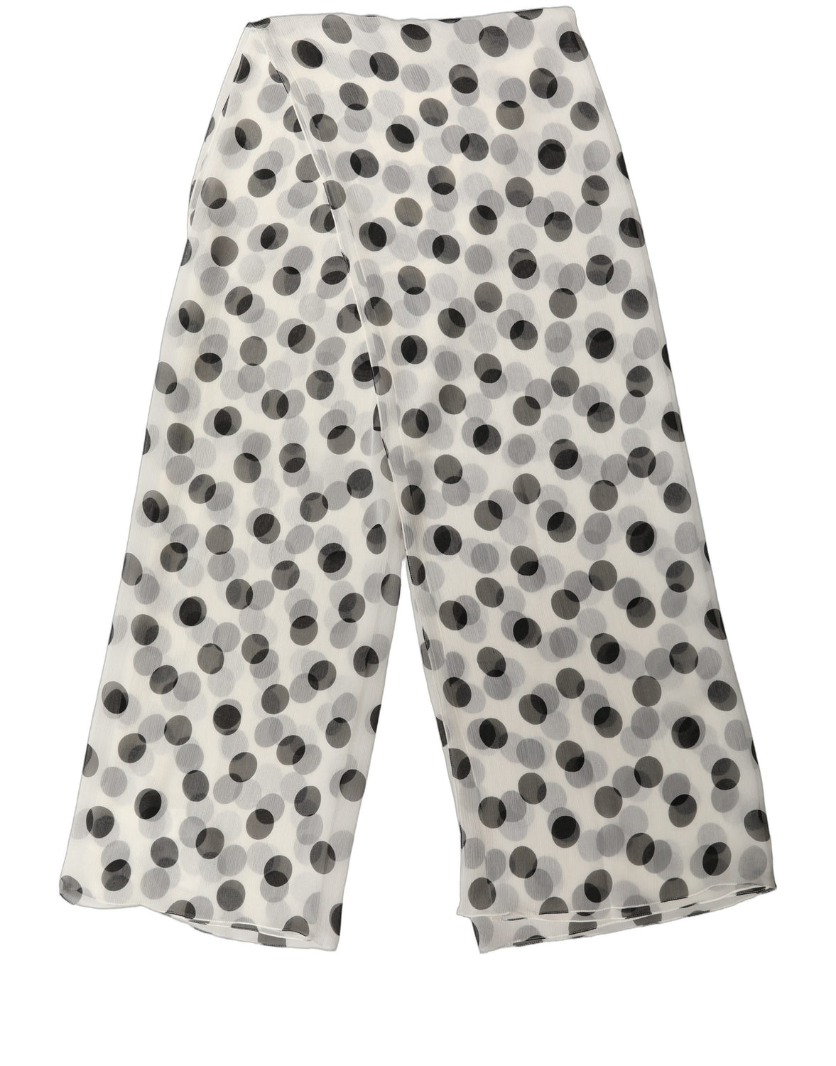 White Black Polka Dot Shawl Stole Scarf