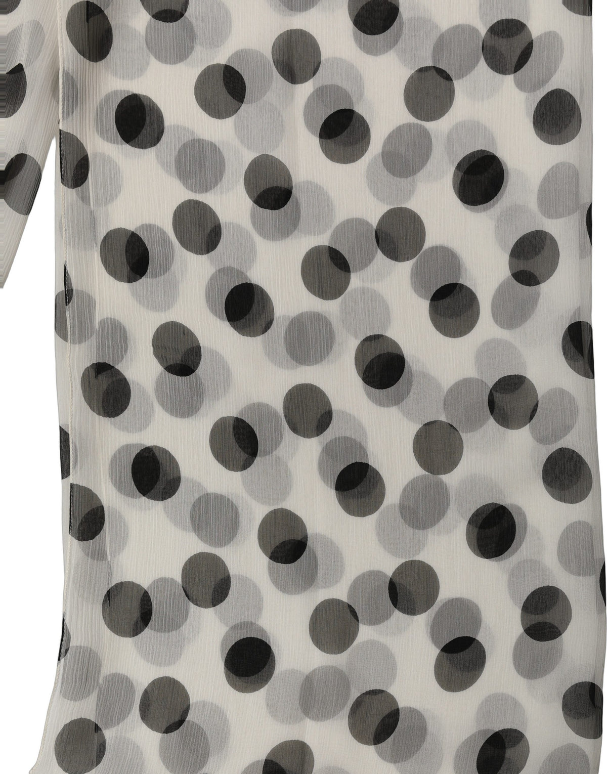 White Black Polka Dot Shawl Stole Scarf