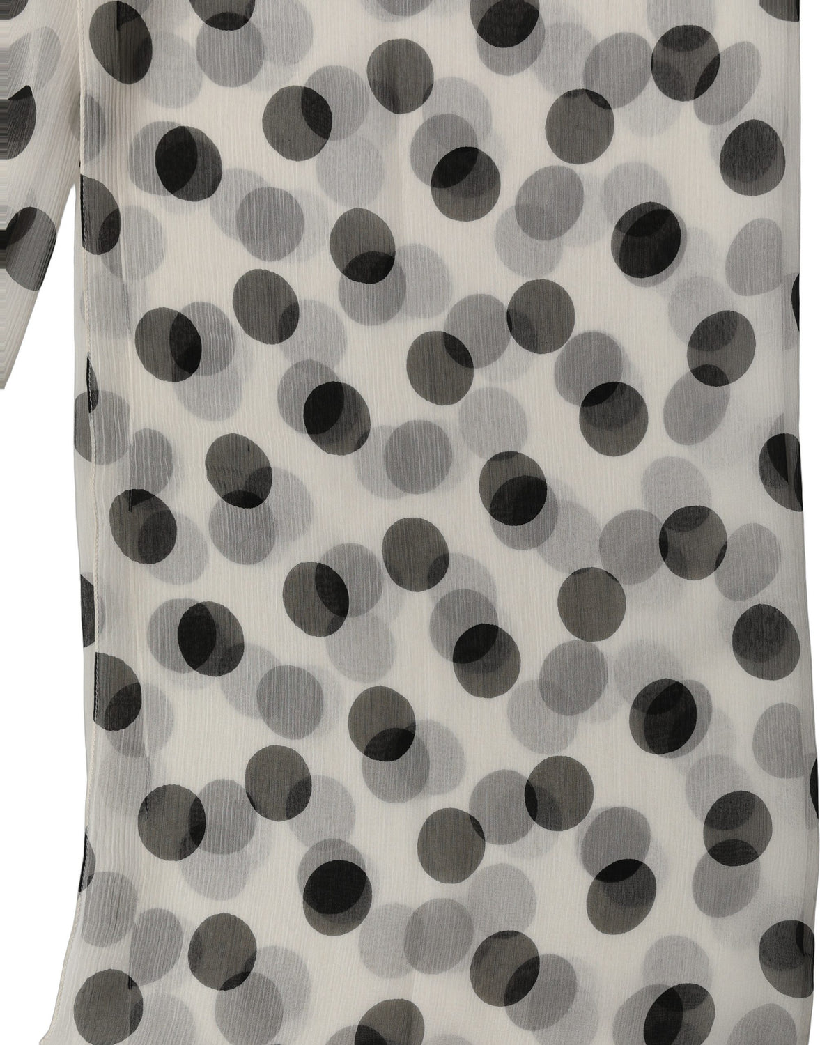 White Black Polka Dot Shawl Stole Scarf